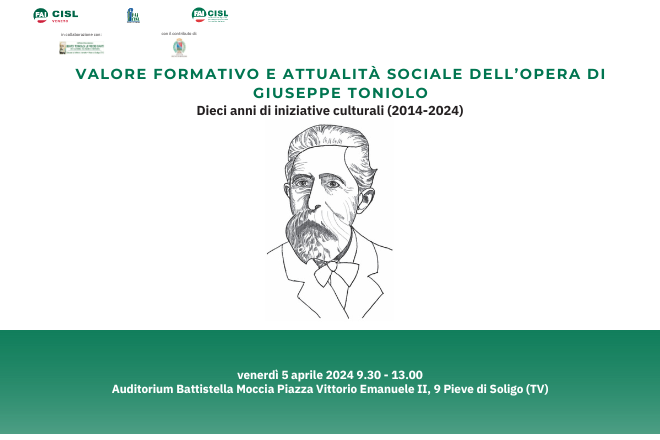 Valore formativo e attualità  sociale dell’opera di Giuseppe Toniolo